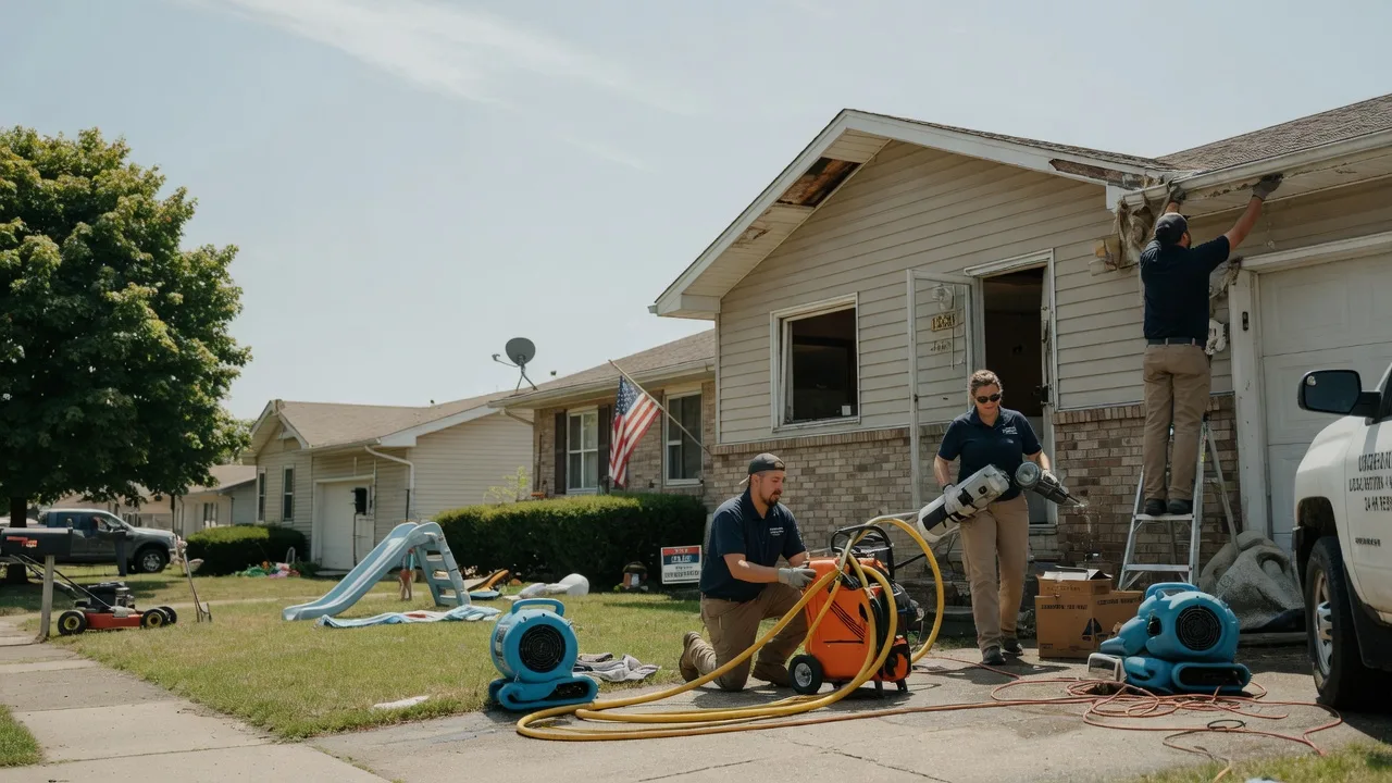 Water Damage Restoration in Evansville, IL near me